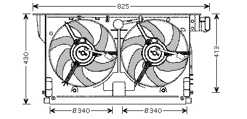 Ventilatorwiel-motorkoeling Ava Cooling PE7519