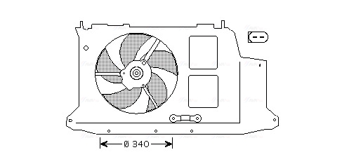 Ventilatorwiel-motorkoeling Ava Cooling PE7532