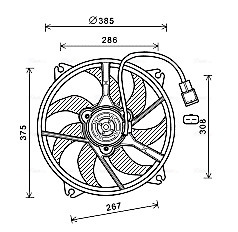 Ventilatorwiel-motorkoeling Ava Cooling PE7556