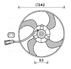 Ventilatorwiel-motorkoeling Ava Cooling PE7557