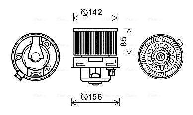 Kachelventilator Ava Cooling PE8371