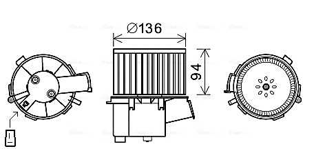 Kachelventilator Ava Cooling PE8377