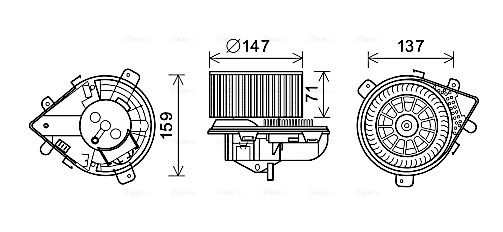 Kachelventilator Ava Cooling PE8380