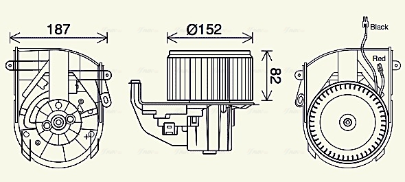 Kachelventilator Ava Cooling PE8414