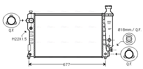 Radiateur Ava Cooling PEA2125