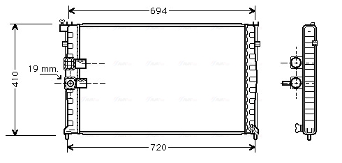 Radiateur Ava Cooling PEA2177