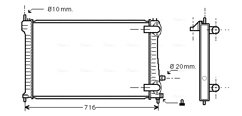 Radiateur Ava Cooling PEA2196