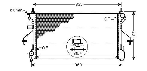 Radiateur Ava Cooling PEA2304