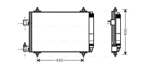 Airco condensor Ava Cooling PEA5286D