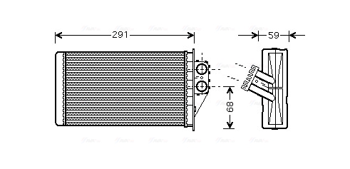 Kachelradiateur Ava Cooling PEA6228