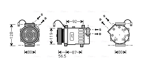 Airco compressor Ava Cooling PEAK036