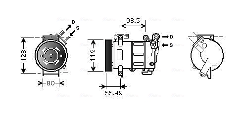 Airco compressor Ava Cooling PEAK316