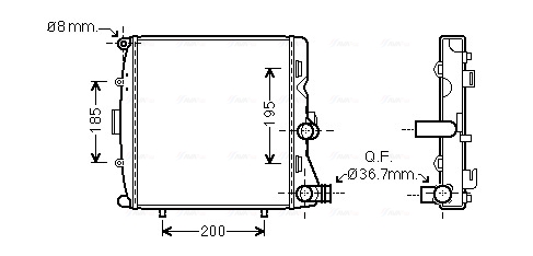 Radiateur Ava Cooling PR2054