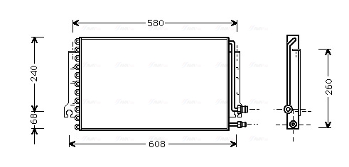 Airco condensor Ava Cooling PR5024