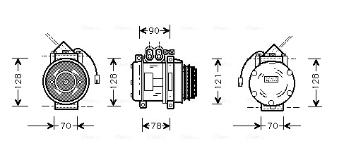 Airco compressor Ava Cooling PRK032