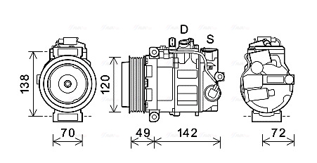 Airco compressor Ava Cooling PRK090