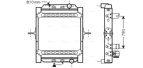 Radiateur Ava Cooling RE2073