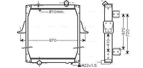 Radiateur Ava Cooling RE2081