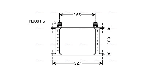 Oliekoeler motorolie Ava Cooling RE3055