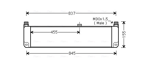 Oliekoeler motorolie Ava Cooling RE3095