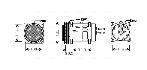 Airco compressor Ava Cooling REAK072
