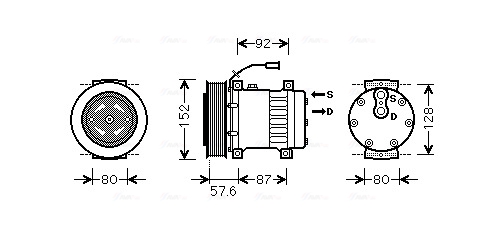 Airco compressor Ava Cooling REAK078