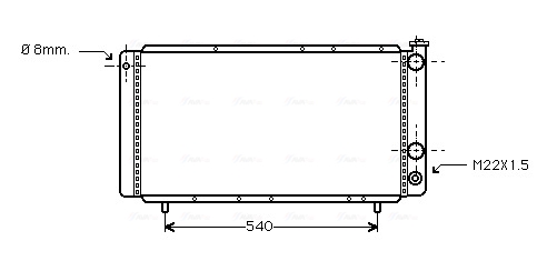 Radiateur Ava Cooling RT2025