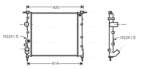 Radiateur Ava Cooling RT2260