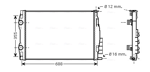 Radiateur Ava Cooling RT2387