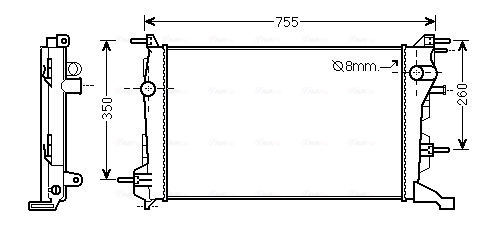 Radiateur Ava Cooling RT2410