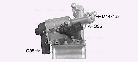 Ava Cooling Oliekoeler motorolie RT3631H