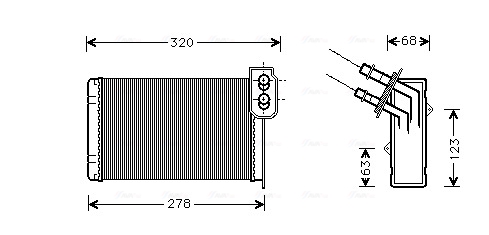 Kachelradiateur Ava Cooling RT6048