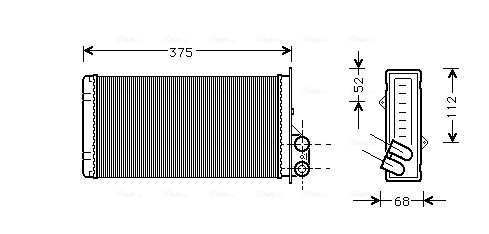 Kachelradiateur Ava Cooling RT6226