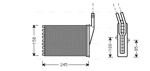 Kachelradiateur Ava Cooling RTA6250