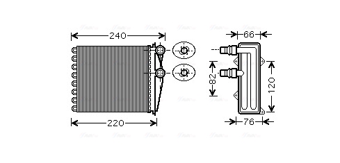 Kachelradiateur Ava Cooling RT6380