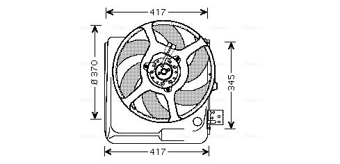 Ventilatorwiel-motorkoeling Ava Cooling RT7524