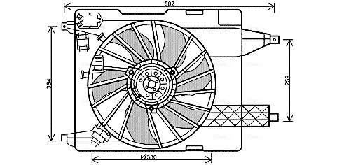 Ventilatorwiel-motorkoeling Ava Cooling RT7539