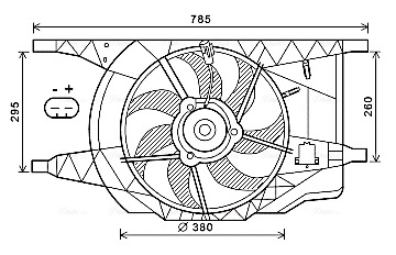 Ventilatorwiel-motorkoeling Ava Cooling RT7546