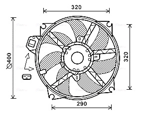 Ventilatorwiel-motorkoeling Ava Cooling RT7563