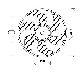 Ventilatorwiel-motorkoeling Ava Cooling RT7567