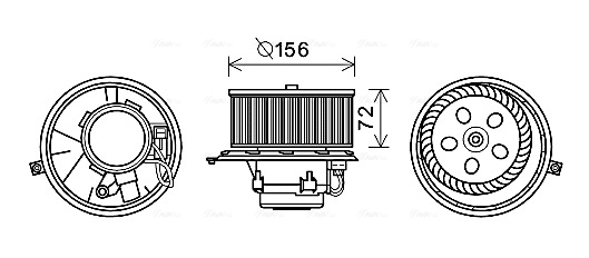 Kachelventilator Ava Cooling RT8581