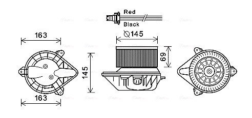 Kachelventilator Ava Cooling RT8582