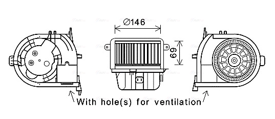 Kachelventilator Ava Cooling RT8589