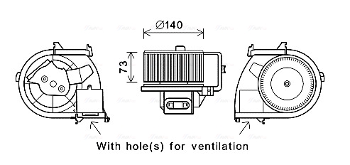 Kachelventilator Ava Cooling RT8594