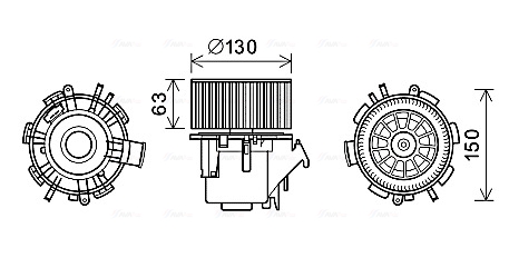 Kachelventilator Ava Cooling RT8599