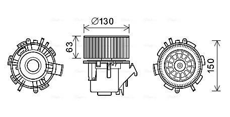 Kachelventilator Ava Cooling RT8600