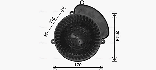 Ava Cooling Kachelventilator RT8672