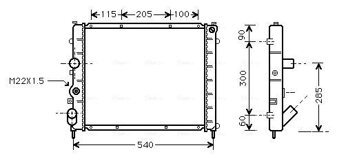 Radiateur Ava Cooling RTA2174