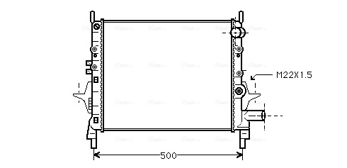 Radiateur Ava Cooling RTA2206