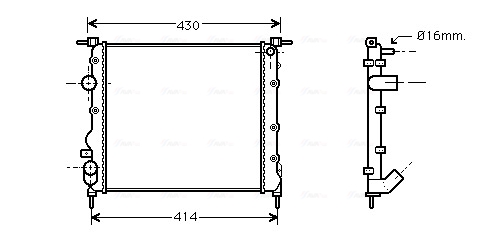 Radiateur Ava Cooling RTA2261